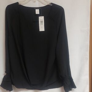 Sophisticated Black Women's Blouse